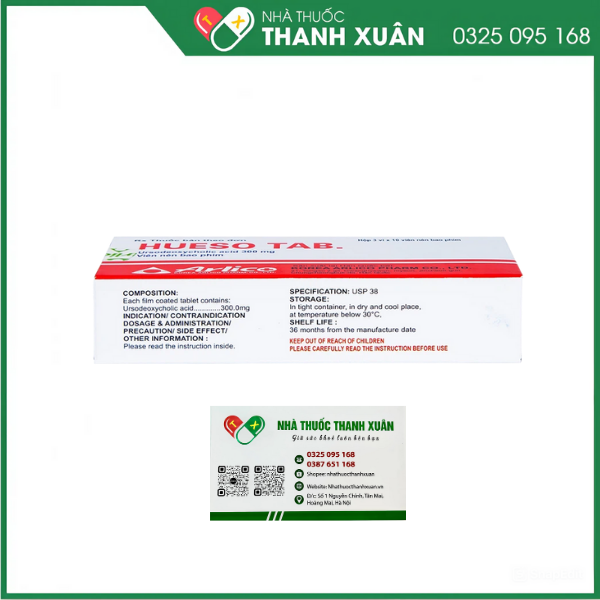 Hueso Tab. hỗ trợ trị bệnh lý về gan mật